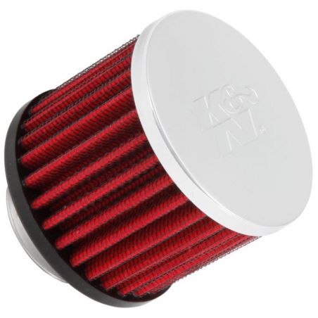 K&N 1.375 inch ID 3 inch OD 2.5 inch H Clamp On Crankcase Vent Filter