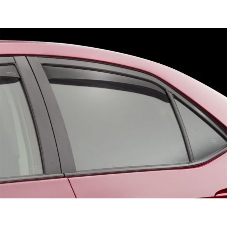 WeatherTech 2014+ Toyota Corolla Rear Side Window Deflectors - Dark Smoke