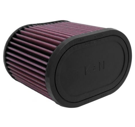 K&N Universal Oval Clamp-On Air Filter 2-3/4in Flange 6-1/4in Length 4in Width 5in Height