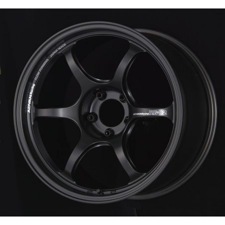 Advan RG-D2 15x5.5 +45 4-100 Semi Gloss Black Wheel