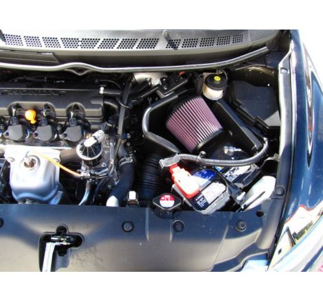 K&N 06-09 Civic 1.8L Silver Typhoon Short Ram Intake