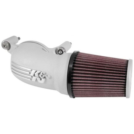 K&N 01-17 Harley Davidson Softail / Dyna FI Performance Air Intake System Silver