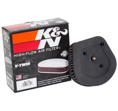 K&N 2018 Harley Davidson FXLR Low Rider Replacement Drop In Air Filter