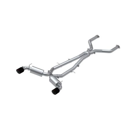 MBRP 17-19 Infiniti Q60 3.0L RWD/AWD Cat Back Dual Rear w/ Carbon Fiber Tips