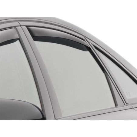 WeatherTech 12-18 Audi A6 / S6 Rear Side Window Deflectors - Dark Smoke