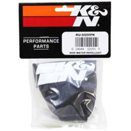 K&N Precharger Air Filter Wrap Black 4in Height 3.5in Inside Diameter