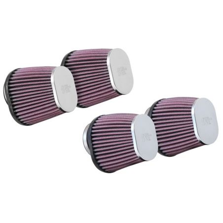 K&N Universal Clamp-On Air Filter 2-1/8in Flange 4x3in-B 3x2in-T 4in-L