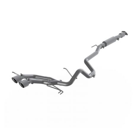 MBRP 13-18 Hyundai Veloster Turbo 4.0in OD Tips Dual Outlet 2-1/2in AL Cat Back