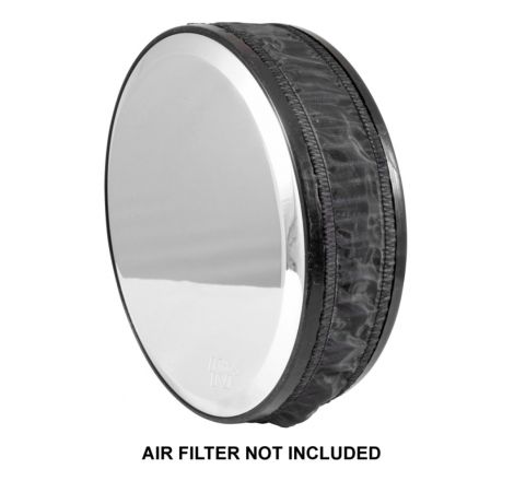 K&N Air Filter Wrap Black Round for Harley Davidson 91-97 Sportster/Glide/Softail/Fat Boy/Low Rider