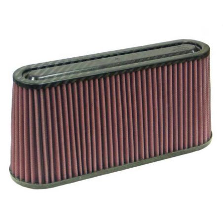 K&N Universal Air Filter Carbon Fiber Top 12in Flange ID x .875in Flange Length x 5.75in Height