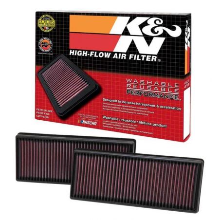 K&N Replacement Air Filter 12.563in O/S Length x 5.25in O/S Width x 1.625in H (Inc 2 Filters)