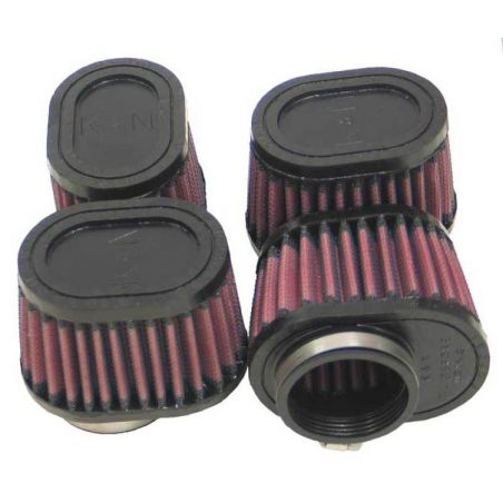 K&N Filter Universal Rubber Filter Oval Tapered 4in Base O/S L x 3.5in Top O/S L x 2.75in H