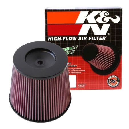 K&N Universal Round Tapered Filter 6in Flange ID x 9in Base OD x 6.625in Top OD x 7.5in Height