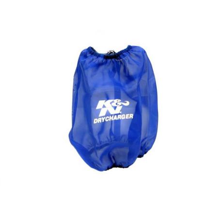 K&N Blue Drycharger Round Tapered Air Filter Wrap 5.875in Top ID / 7.5in Base ID / 8.5in Height