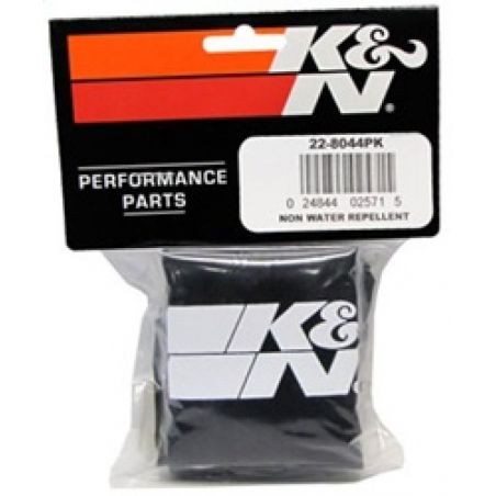 K&N Universal Precharger Round Straight Air Filter Wrap Black 5in ID x 7in Height