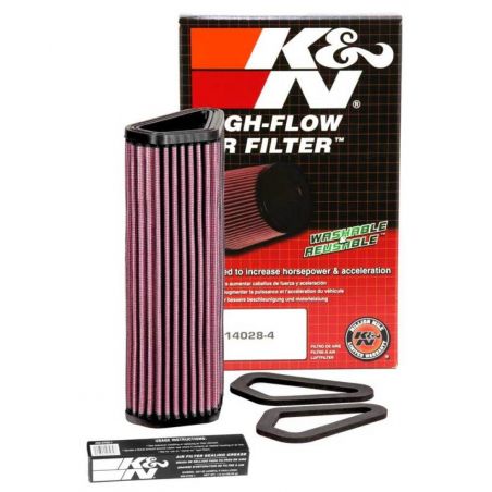 K&N 07-12 Ducati 1098/1098S/1098R/848 848/1198S/Streetfighter/848 Evo/Diavel Replacement Air Filter