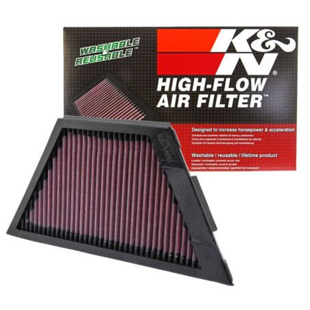 K&N Kawasaki ZX1rR Ninja/ZZR1400/1400GTR/ZX14R 11.25in O/S L x 4.75in O/S W Replacement Air Filter