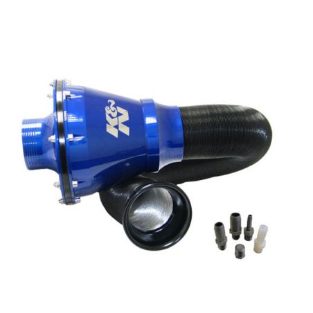 K&N Universal Apollo Blue Cold Air Intake - 70mm OD FLG PP