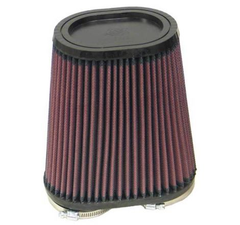 K&N Universal Rubber Filter Dual Flange Oval Tprd 3.75in Base O/S W x 3.438in Top O/S W x 6.75in H