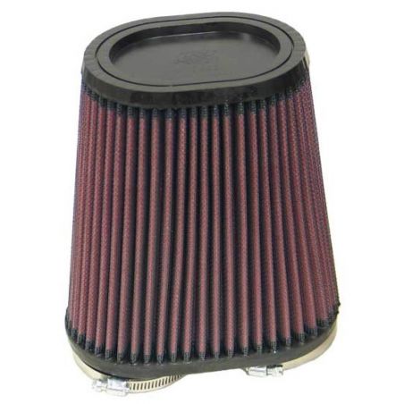 K&N Universal Rubber Filter Dual Flange Oval Tprd 3.75in Base O/S W x 3.438in Top O/S W x 6.75in H