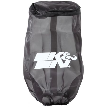 K&N Filter Wrap Drycharger Oval Tapered Black - 3.25in Base I/S Width x 2.5in Top I/S Width x 7in H