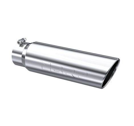 MBRP Universal 5in OD Angled Rolled End 4in Inlet 18in Lgth T304 Exhaust Tip