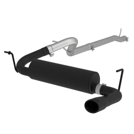 MBRP 12 Jeep Wrangler/ Rubicon 3.6L Cat Back Single Rear Exit Black Exhaust