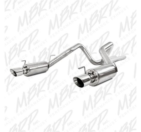 MBRP 05-09 Ford Shelby GT500 / GT Dual Split Rear Street Version 4in Tips T409 Exhaust System