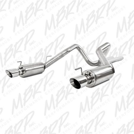 MBRP 05-09 Ford Shelby GT500 / GT Dual Split Rear Street Version 4in Tips T409 Exhaust System