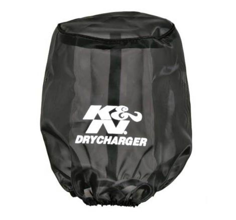 K&N Drycharger Air Filter Wrap Round Tapered Black 5.375in Base ID x 4.375in Top ID x 7 H