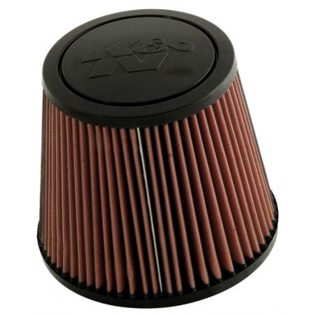 K&N Universal Rubber Filter-Round Tprd 4.875in Flange ID x 9in Base OD x 6.625in Top OD x 7.938in H