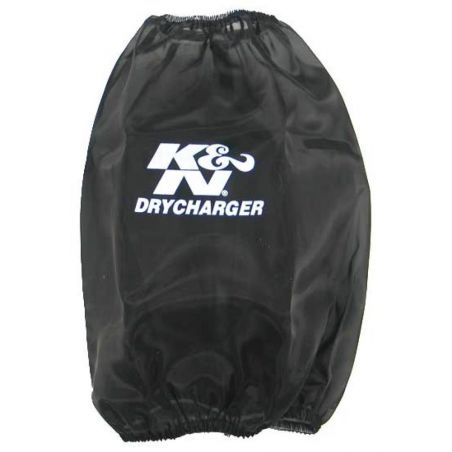 K&N Round Tapered Drycharger Air Filter Wrap-Black 7.5in Base ID x 4.5in Top ID x 9in H