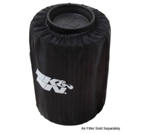 K&N Air Filter Wrap Drycharger - Round Straight - Black for Polaris Ranger