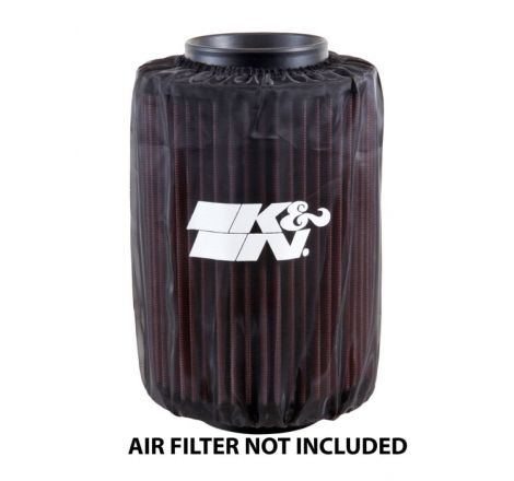 K&N Air Filter Wrap Drycharger - Round Straight - Black for Polaris Ranger