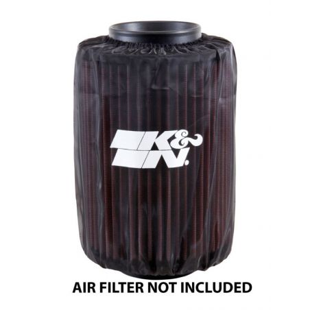 K&N Air Filter Wrap Drycharger - Round Straight - Black for Polaris Ranger