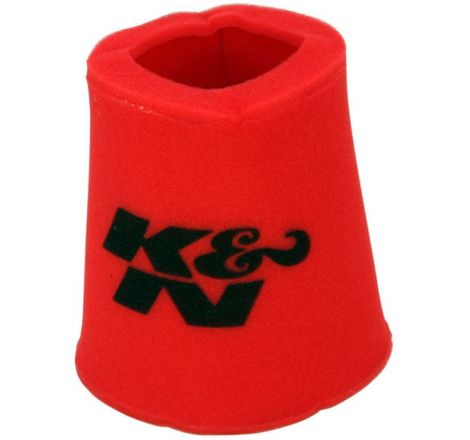 K&N Airforce PreCleaner Round Tapered Red Air Filter Foam Wrap 6in Base ID x 5in Top ID x 9in H