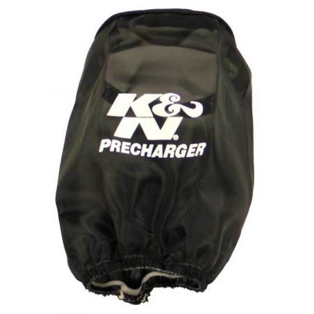 K&N Precharger Air Filter Wrap Round Straight Black 4in ID x 6in H