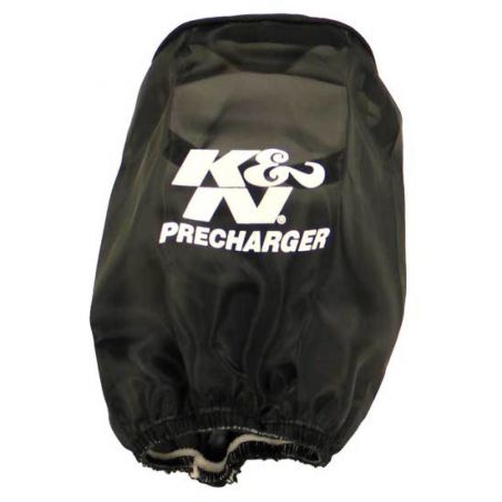 K&N Precharger Air Filter Wrap Round Straight Black 4in ID x 6in H