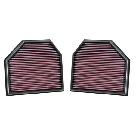 K&N Replacement Air Filter for 11-14 BMW M5/M6 4.4L V8 / 2015 M4/M3 3.0L I6  (2 per box)