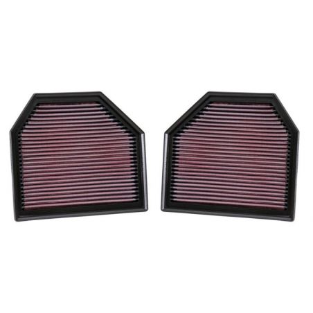 K&N Replacement Air Filter for 11-14 BMW M5/M6 4.4L V8 / 2015 M4/M3 3.0L I6  (2 per box)