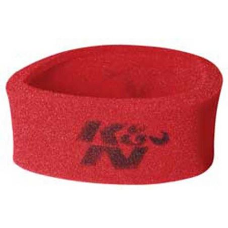 K&N Universal Airforce PreCleaner Air Filter Foam Wrap - Round Straight - Red