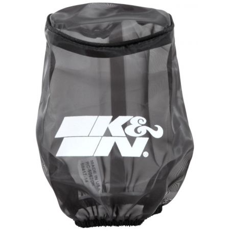 K&N 4.5in Base ID x 3.5in Top ID x 6in H - Black - Round Tapered - DryCharger Air Filter Wrap