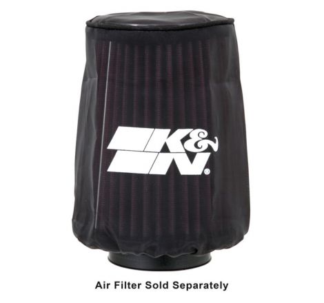 K&N 4.5in Base ID x 3.5in Top ID x 6in H - Black - Round Tapered - DryCharger Air Filter Wrap