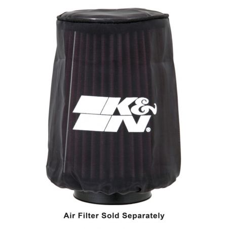 K&N 4.5in Base ID x 3.5in Top ID x 6in H - Black - Round Tapered - DryCharger Air Filter Wrap