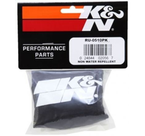 K&N Round Straight - Black - 3.5in ID x 5in H - Precharger Air Filter Wrap Blue