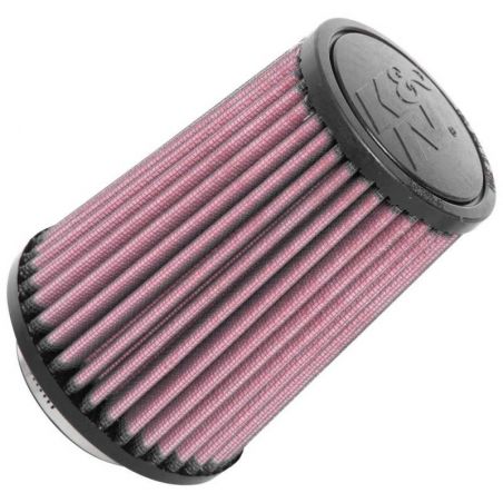 K&N Universal Rubber Filter 2-1/2in Flg / 4-1/2in OD B / 3-1/2in OD T / 6in H - Black Top