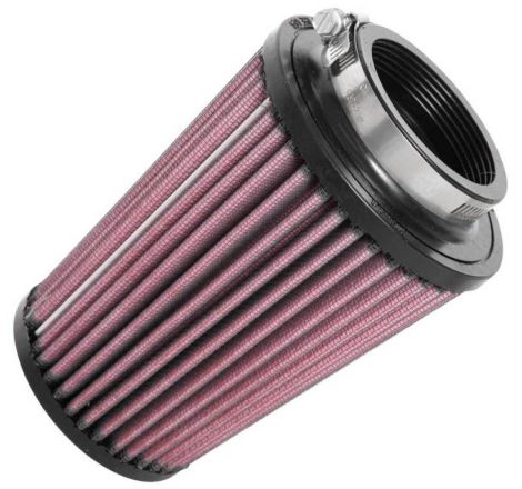 K&N Universal Rubber Filter 2-1/2in Flg / 4-1/2in OD B / 3-1/2in OD T / 6in H - Black Top