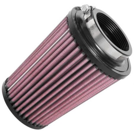 K&N Universal Rubber Filter 2-1/2in Flg / 4-1/2in OD B / 3-1/2in OD T / 6in H - Black Top