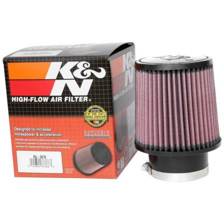 K&N Universal Clamp-On Air Filter 3in FLG / 5in B / 4-1/2in T / 5in H