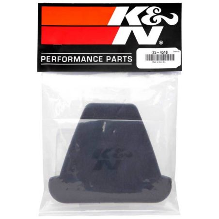 K&N Precleaner Air Filter Wrap Gray - Oval Straight Yamaha - YA-4518XD